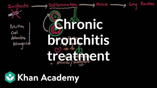 Chronic bronchitis treatment  Respiratory system diseases  NCLEXRN  Khan Academy [upl. by Ralyks]