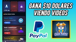 🔥 RETIRA HOY MISMO 🤯 050 CENTAVOS DE DOLAR 🤑 CON ESTA NUEVA APP 🔥 CASH PUPPY PAGANDO A PAYPAL 🤑 [upl. by Gaile]