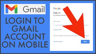 Gmail Login 2021 How to Login Gmailcom on Mobile  wwwgmailcom Login [upl. by Illek]