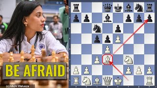 The MilnerBarry Gambit  be afraid  Deshmukh vs Danielian  Womens Olympiad Budapest 2024 [upl. by Andee]