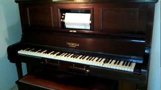 1928 Themola London Pianola  Cowboy Saloon Roll [upl. by Neyut]