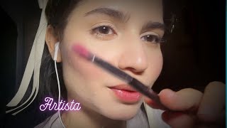 Te hago un cuadro 🖼️ artista  Spit painting  ASMR [upl. by Ahsanat]