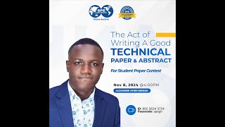 The Act of Writing a Good Technical Paper amp Abstract [upl. by Malamut304]