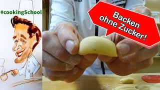 ohne Zucker backen ⁉️ Vanillekipferl schnell und einfach  bakery weihnachtszeit backen cooking [upl. by Aicilegna]