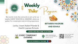 Thursday Night Thikr [upl. by Anohsal]