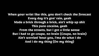 Pure Cocaine Lil Baby Lyric Video [upl. by Tempa876]