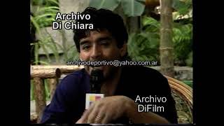 Diego Maradona habla de la Seleccion Argentina y de Daniel Passarella 1996 UG1927 DiFilm [upl. by Lionello]