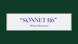 “Sonnet 116” By William Shakespeare [upl. by Ynattir]