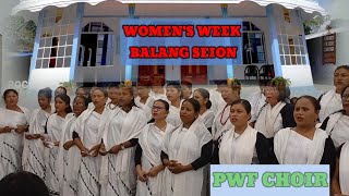 WOMENS WEEK  1st DAY  CHOIR PWF SEION 2024  heiporvlog [upl. by Silden496]