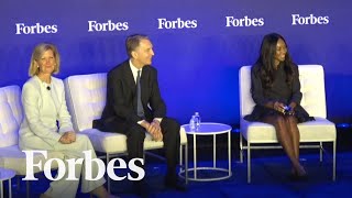 Mary Callahan Erdoes Bruce Flatt Dambisa Moyo Talk Geopolitical Risks  Forbes Iconoclast Summit [upl. by Orecic]