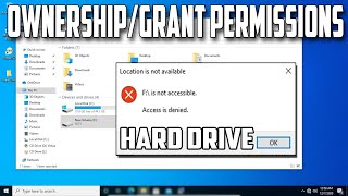 How To Take Ownership and Grant Permissions of Entire Hard Drive in Windows 10 PC or Laptop [upl. by Brien]