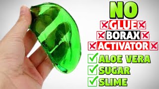 NO BORAX NO GLUE ONLY SUGAR ALOE VERA SLIMEDIY HOMEMADE ALOE VERA SLIMEMAKING SLIMEDIY SLIME [upl. by Novyert]