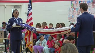 180th Air National Guard teaches elementary students about Veterans Day [upl. by Georgine587]