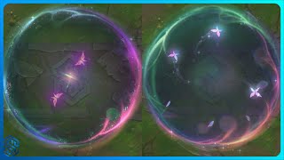 All Reused Animations in Faerie Court Lux Skin COMPARISON [upl. by Reffotsirk696]