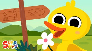 The Ducks Go Waddling  Count Up To Ten  Super Simple Songs [upl. by Niltak]