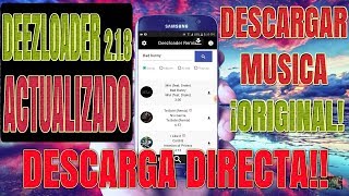 DeezLoader 218 Actualizado 2020 DESCARGA DIRECTA SIN ACORTADORES APP APK DESCARGAR MUSICA [upl. by O'Dell]