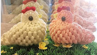 Décoration de Pâques au crochet  La poule [upl. by Enaffit]