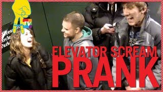 Elevator Prank  Screaming Compliments Part 1 with PranksistProductions [upl. by Niawat]