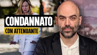 Roberto Saviano commenta la condanna per diffamazione quotMeloni voleva intimidirmi ha fallitoquot [upl. by Nytsuj]