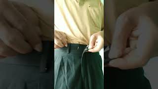 tutorial to reduce the waist in trousers without sewing shorts [upl. by Ahsilav]