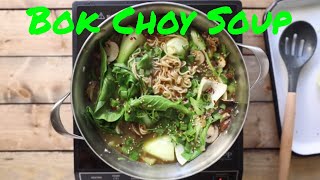 Ginger Garlic Noodle Soup with Bok Choy [upl. by Sibylle446]