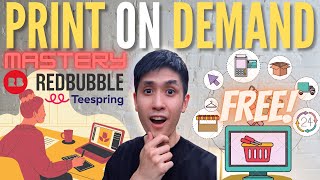 How to Make Money with Print on Demand for FREE Complete AZ Redbubble Tutorial BeginnerFriendly [upl. by Schnur]