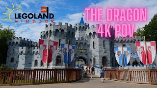 The Dragon Full Ride POV  Legoland Windsor Resort  4K [upl. by Toogood]