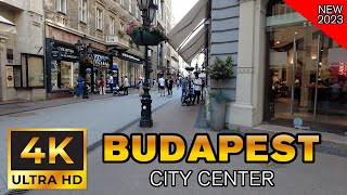 🇭🇺 BUDAPEST Hungary in 4K  CITY CENTER WALK [upl. by Fontes]