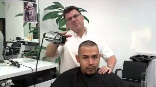 neck and shoulder massage with haircut Ivan zoot clipperguy oster [upl. by Payne]