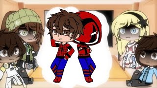 Peter Parker spiderman’s class reacts to him Tom holland SpiderMan gacha club [upl. by Ihana322]