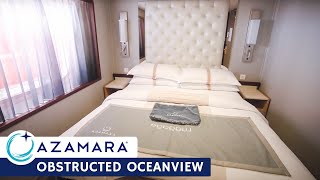 Azamara Onward  Ocean View Stateroom Obstructed Tour amp Review 4K  Azamara Club Cruises [upl. by Chapin]