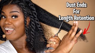 How to Trim and Dust Your Natural Hair at Home [upl. by Monda]