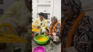 Haldi ki Tayyari ✨Haldi Rasam ❤️🌙 haldi shortvideo [upl. by Iene]