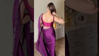 Festive saree  Myntra haul myntrasaree youtubeshortsindia [upl. by Dustman]