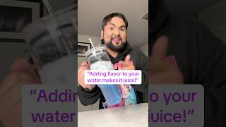 Does adding flavor to water make it juice 🤔 water watertok drinkwater flavoredwater [upl. by Arries289]