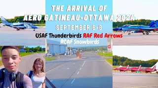 The arrival going to AERO Gatineau Airshow 2024 to watch airplane Arrivals 🇺🇸🇬🇧🇨🇦 September 5￼ [upl. by Gertrude]