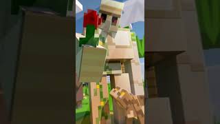 Minecraft golem vs all mobs minecraft gaming technogamerz reels comparison [upl. by Ennazor792]