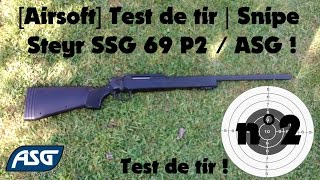 Airsoft Test de tir n°2  Sniper Steyr SSG 69 P2  ASG [upl. by Voleta322]