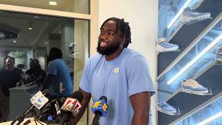 UNC Football Transfer OL Jakiah Leftwich Interview [upl. by Reve482]