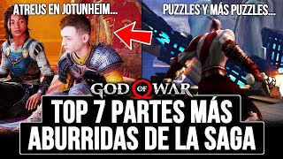 TOP 7 PARTES MÁS ABURRIDAS DE GOD OF WAR de la saga para los fans 🔥 [upl. by Rehpotsirhk]