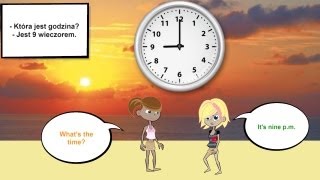 Whats the time  Która jest godzina  My English Lekcja 15 angielski dla dzieci [upl. by Nevi]