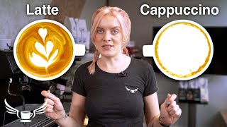 Latte VS Cappuccino whats the difference • Barista Training [upl. by Atselec]