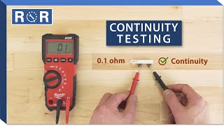 How to do a Continuity Test With a Multimeter  Repair and Replace [upl. by Neyrb338]