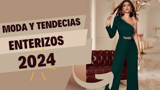 ENTERIZOS ELEGANTES PARA FIESTA 💚enterizos tendencias outfitscasuales moda2024 atuendos moda [upl. by Aseret]