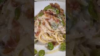 PASTA CON LE FAVE FRESCHE ALLA SICILIANA  Cremosa pasta sicilianfood ricetta recipe food chef [upl. by Niliac444]