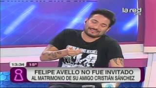 Felipe Avello no fue invitado al matrimonio de su amigo Cristián Sánchez [upl. by Undry]