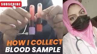 How i collect blood sample  iRishabhSaab the nurse anila shahzadi [upl. by Siramad374]