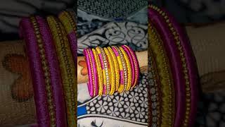 Day5 series of silk thread banglesBridal setbridalbanglesbanglessets silkthreadbanglessetsilk [upl. by Niliak268]