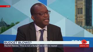 Kwasi Kwarteng The OBR quotThink Along the Same Lines as Labourquot [upl. by Ahsilad]