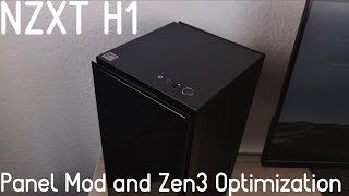 AMD Ryzen 5800X  RX580 Temperatures in NZXT H1 H1 Panel mod and CTR 20 undervolting [upl. by Deloria]